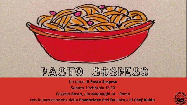 Il  “pasto sospeso” a Roma con chef Rubio e Erri De Luca